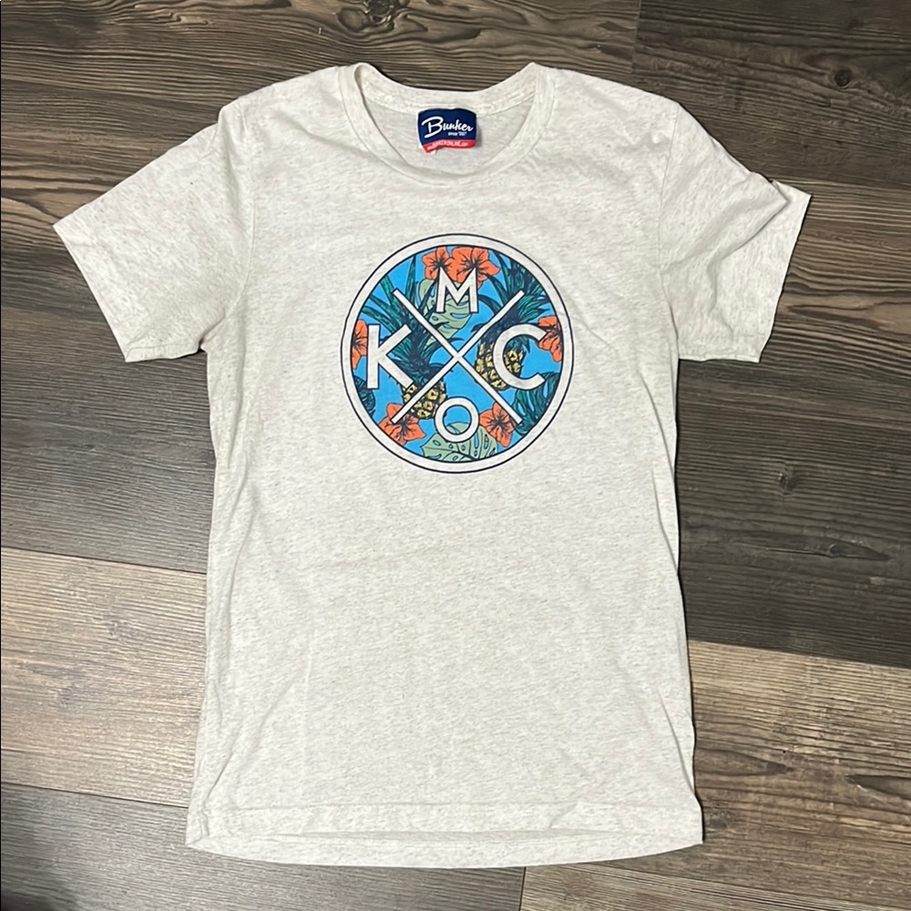 KC MO Kansas City Cream Graphic Short Sleeve Tee